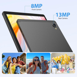 2K Android 15 Tablette, 36GB RAM+512GB ROM (2TB TF), 4G LTE+5G WiFi, Tablet 10,6 Pouces, Octa-Core, 2000 * 1200FHD, 8000mAh, 13M