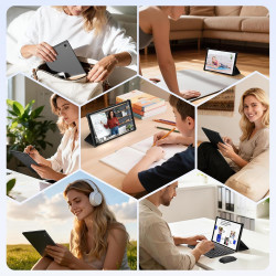 2K Android 15 Tablette, 36GB RAM+512GB ROM (2TB TF), 4G LTE+5G WiFi, Tablet 10,6 Pouces, Octa-Core, 2000 * 1200FHD, 8000mAh, 13M