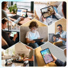 2k tablette 11 pouces, 36gb ram+512gb rom (2tb tf), android 15, 4g sim lte+5g wifi, octa-core, 2000 * 1200, 9580mah, 13mp+8mp, w