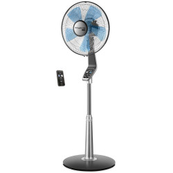 Rowenta VU5670F0 Ventilateur sur Pied Turbo avec Télécommande Silence Extrême 40 cm Silencieux Minuterie Oscillation 5 Vitesses 