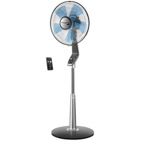 Rowenta VU5670F0 Ventilateur sur Pied Turbo avec Télécommande Silence Extrême 40 cm Silencieux Minuterie Oscillation 5 Vitesses 
