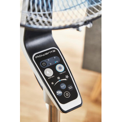 Rowenta VU5670F0 Ventilateur sur Pied Turbo avec Télécommande Silence Extrême 40 cm Silencieux Minuterie Oscillation 5 Vitesses 
