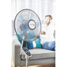 Rowenta VU5670F0 Ventilateur sur Pied Turbo avec Télécommande Silence Extrême 40 cm Silencieux Minuterie Oscillation 5 Vitesses 