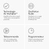 Dyson Cool™ Ventilateur AM07 sans pales et puissant, avec technologie Air Multiplier™ (Blanc/Argent)
