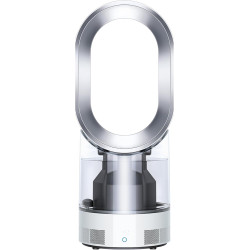 Dyson AM10 Humidificateur et ventilateur, brume froide ultra-fine, contrôle automatique de l’humidité, Blanc/Argent