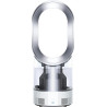Dyson AM10 Humidificateur et ventilateur, brume froide ultra-fine, contrôle automatique de l’humidité, Blanc/Argent