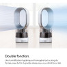 Dyson AM10 Humidificateur et ventilateur, brume froide ultra-fine, contrôle automatique de l’humidité, Blanc/Argent