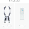 Dyson AM10 Humidificateur et ventilateur, brume froide ultra-fine, contrôle automatique de l’humidité, Blanc/Argent