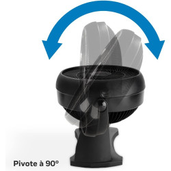 Honeywell ventilateur TurboForce Power (fonctionnement silencieux pour rafraîchissement, inclinaison variable à 90°, 3 vitesses,