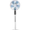 Rowenta Turbo Silence Ventilateur pied 40 cm, Puissant, Flux d’air 72 m3/min, 45 dB(A), Oscillation automatique, Orientation rég