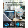 Pro Breeze Mini Ventilateur à Pince - 2 Vitesses, 15 cm - Ventilateur de Table avec Clip, Petit, Portable, Silencieux, Rotation 