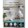 Pro Breeze Mini Ventilateur à Pince - 2 Vitesses, 15 cm - Ventilateur de Table avec Clip, Petit, Portable, Silencieux, Rotation 