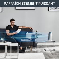 Rowenta Eole Compact Ventilateur colonne, Programmable, Orientation de la grille réglable, Fraîcheur est inégalée, Ajustement de
