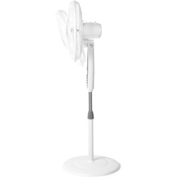 Orbegozo Sf 0147 - Ventilateur sur pied oscillant, 3 niveaux de ventilation, pales de 40 cm, hauteur réglable, 50 W, blanc