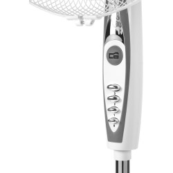 Orbegozo Sf 0147 - Ventilateur sur pied oscillant, 3 niveaux de ventilation, pales de 40 cm, hauteur réglable, 50 W, blanc