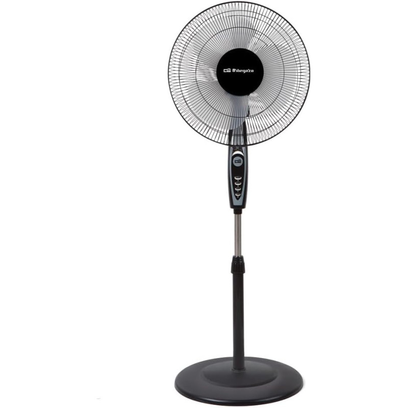 Orbegozo Sf 0148 - Ventilateur sur pied oscillant, 3 niveaux de ventilation, pales de 40 cm, hauteur réglable, 50 W, classe d’ef
