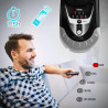 Duronic FN55 BK Ventilateur mural 60W | 5 Pâles de 40cm | Tête oscillante avec minuteur | 3 Vitesses | Télécommande | Moteur pui
