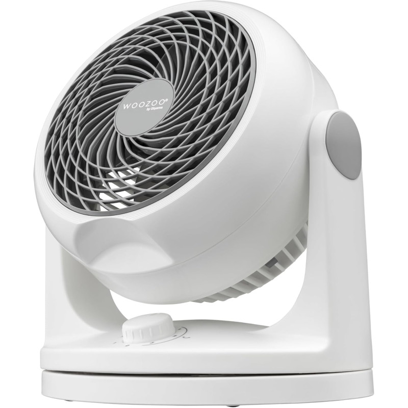 Iris Ohyama, Ventilateur Silencieux de Bureau avec Oscillation - Woozoo - HD18, Plastique, Blanc, 34 W, 23 m², 29 x 19 x 31 cm 5