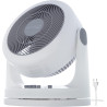 Iris Ohyama Ventilateur Silencieux de Bureau avec Oscillation - Woozoo - HM23, Plastique, Blanc, 34W, 23", 35,4 x 23,2 x 40 cm, 