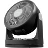 Iris Ohyama Ventilateur Silencieux de Bureau avec Oscillation - Woozoo - HM23, Plastique, Noir, 34W, 23", 35,4 x 23,2 x 40 cm