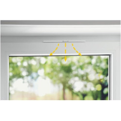 Schellenberg 46601 Lot de 2 ventilateurs de fenêtre universels pour battant de fenêtre Blanc