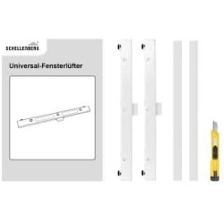Schellenberg 46601 Lot de 2 ventilateurs de fenêtre universels pour battant de fenêtre Blanc