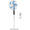 Rowenta Turbo Silence, Ventilateur sur pied, Silencieux, Puissant, Design durable, Écoénergétique, Timer 12h VU5650F0, Blanc