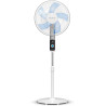 Rowenta Turbo Silence, Ventilateur sur pied, Silencieux, Puissant, Design durable, Écoénergétique, Timer 12h VU5650F0, Blanc