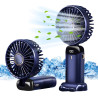 Jsdoin Ventilateur portable rechargeable par USB avec 5 vitesses,mini ventilateur de bureau pliable avec écran LED pour la maiso