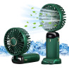 Jsdoin Ventilateur portable rechargeable par USB avec 5 vitesses,mini ventilateur de bureau pliable avec écran LED pour la maiso