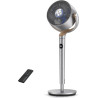 DREO 23dB ventilateur sur pied silencieux, portée de 24M, volume d'air 1200m³/h, turbo circulateur, hauteur de 102CM, 3 modes, 8