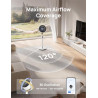 Dreo 23dB Intelligent ventilateur sur pied silencieux, 24M portée, volume d'air 1200m³/h, turbo circulateur, 102CM hauteur, 6 mo