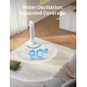 DREO Ventilateur tour intelligent avec fonction WiFi, ventilateur silencieux avec contrôle vocal et télécommande, oscillation à 
