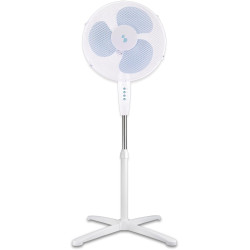 BEPER P206VEN103 Ventilateur sur pied 3 pales, hauteur réglable jusqu'à 125 cm, 3 vitesses, oscillation automatique, montage fac