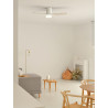 CREATE / WINDCALM M/Ventilateur de plafond ABS avec lumière et télécommande blanc / 40W, Silencieux, Ø132 cm, 6 vitesses, minute