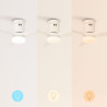 CREATE / WINDCALM M/Ventilateur de plafond ABS avec lumière et télécommande blanc / 40W, Silencieux, Ø132 cm, 6 vitesses, minute
