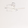 CREATE / WINDCALM M/Ventilateur de plafond ABS avec lumière et télécommande blanc / 40W, Silencieux, Ø132 cm, 6 vitesses, minute