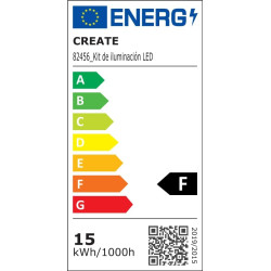 CREATE / WINDCALM M/Ventilateur de plafond ABS avec lumière et télécommande blanc pales effet bois foncé / 40W, Silencieux, Ø132