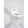 CREATE / WINDCALM M/Ventilateur de plafond ABS avec télécommande blanc / 40W, Silencieux, Ø132 cm, 6 vitesses, minuterie, été-hi