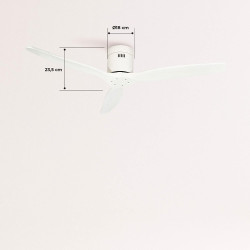 CREATE / WINDCALM M/Ventilateur de plafond ABS avec télécommande blanc / 40W, Silencieux, Ø132 cm, 6 vitesses, minuterie, été-hi