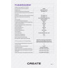 CREATE / WINDCALM M/Ventilateur de plafond ABS avec télécommande blanc pales effet bois foncé / 40W, Silencieux, Ø132 cm, 6 vite