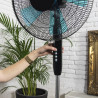 Cecotec EnergySilence 510 Ventilateur sur Pied 40 W, 5 pales de 40 cm de diamètre, oscillant, 3 Vitesses, Hauteur réglable 110-1