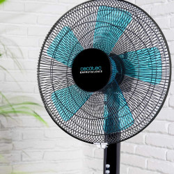 Cecotec EnergySilence 510 Ventilateur sur Pied 40 W, 5 pales de 40 cm de diamètre, oscillant, 3 Vitesses, Hauteur réglable 110-1