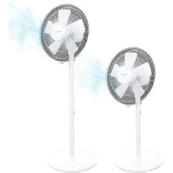 Cecotec Ventilateur de Sol et de Bureau EnergySilence 535 2In1, Puissance 40 W, Diamètre 16", 5 Pales, Hauteur Réglable Jusqu'à 