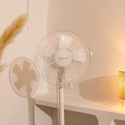 Cecotec Ventilateur de Sol et de Bureau EnergySilence 535 2In1, Puissance 40 W, Diamètre 16", 5 Pales, Hauteur Réglable Jusqu'à 