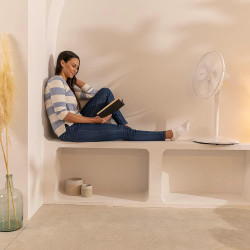 Cecotec Ventilateur de Sol et de Bureau EnergySilence 535 2In1, Puissance 40 W, Diamètre 16", 5 Pales, Hauteur Réglable Jusqu'à 