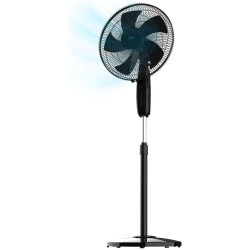 Cecotec - ventilateur sur pied energysilence 515 maxflow noir - 45 w, diamètre 30 cm, 5 pales, 3 vitesses, minuterie jusqu’à 1 h