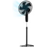 Cecotec - ventilateur sur pied energysilence 515 maxflow noir - 45 w, diamètre 30 cm, 5 pales, 3 vitesses, minuterie jusqu’à 1 h