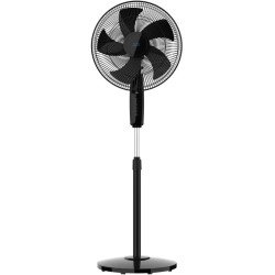 Cecotec - ventilateur sur pied energysilence 515 maxflow noir - 45 w, diamètre 30 cm, 5 pales, 3 vitesses, minuterie jusqu’à 1 h