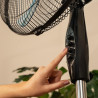 Cecotec ventilateur sur pied energysilence 515 windlite pro noir. 56 w, diamètre 16" (40 cm), 3 vitesses, oscillation automatiqu